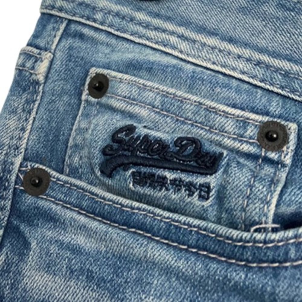 Superdry 30W 34L Copper Denim Skinny Vintage Style Blue Jeans - Picture 2 of 8